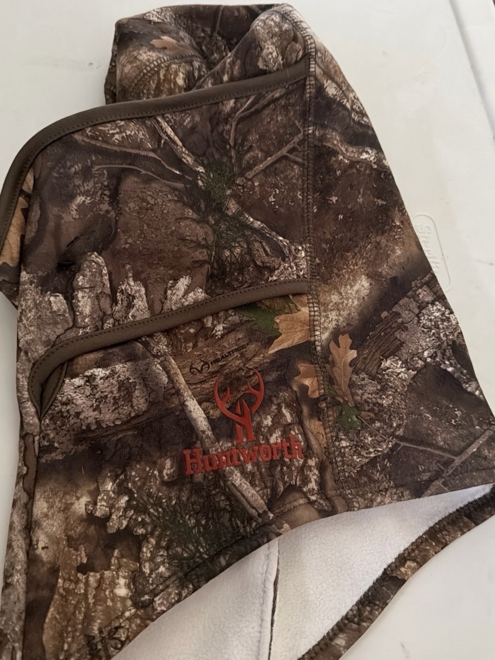 Huntworth Men’s Camouflage Hooded Face Mask - Brown Camo